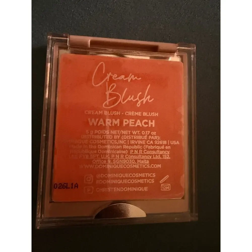 Dominique Cosmetics Cream Blush Warm Peach 5g 0.17 oz Cream Blush